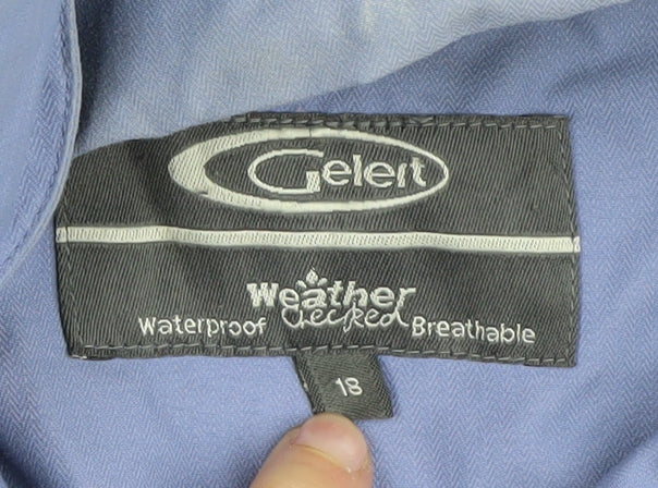 Gelert Women's Blue Waterproof Rain Coat Jacket Size 18