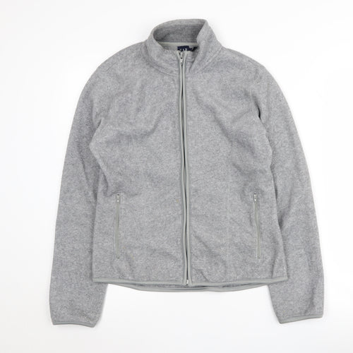 Gap Women's Grey Full Zip Jacket Size M