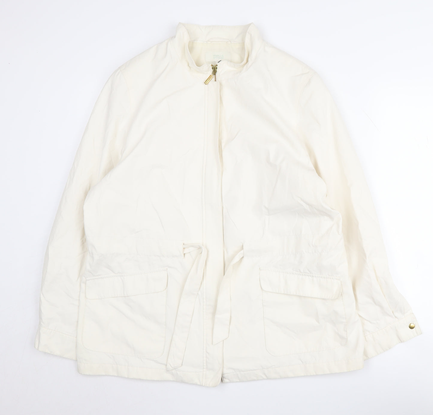 Marks & Spencer Women's Ivory Belted Jacket 16