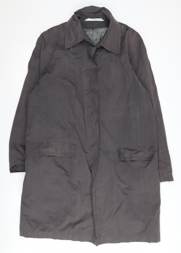 Marks and Spencer Women's Grey Overcoat Size 14