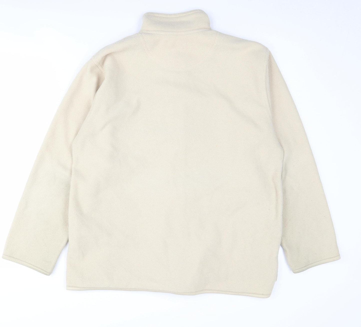 EWM Women's Beige Fleece Jacket Size 14 M Casual