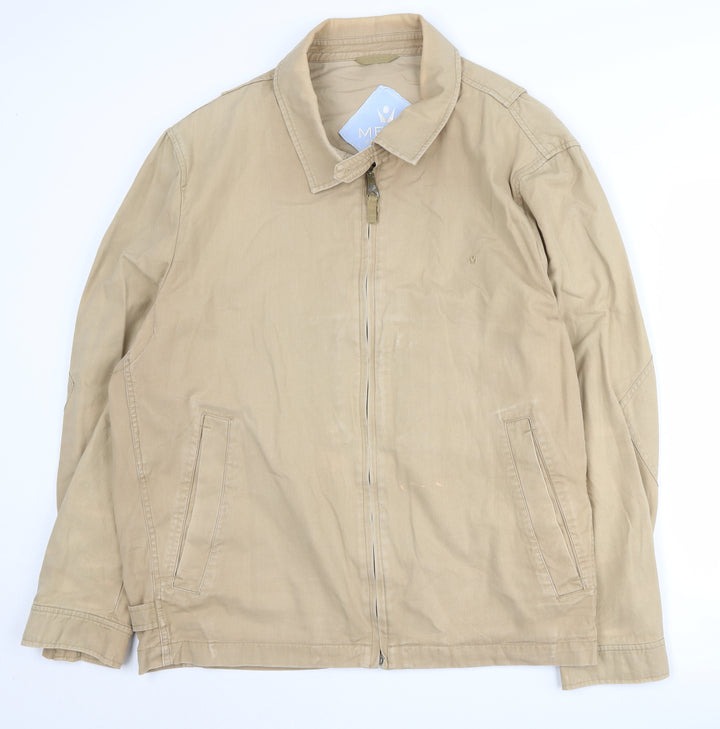 Melka Men's Beige Cotton Jacket, Size 60, Good Condition