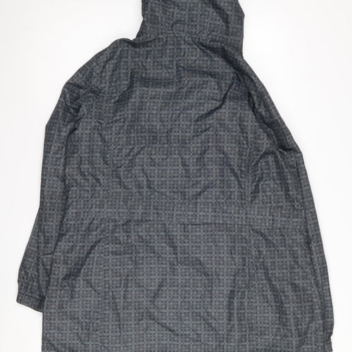 Marks and Spencer Women's Grey Check Hooded Jacket M