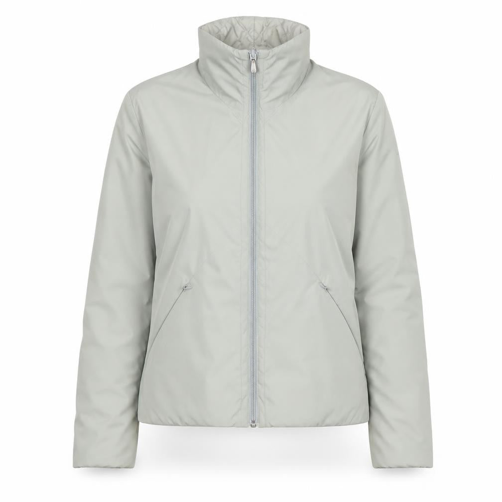 Front view of Sonneti Women's Grey Cropped Casual Jacket -, size 12