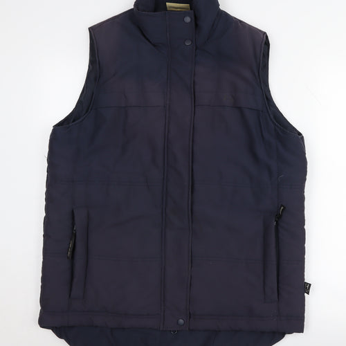 Horseware Blue Unisex Waistcoat, Size L, Snap Closure