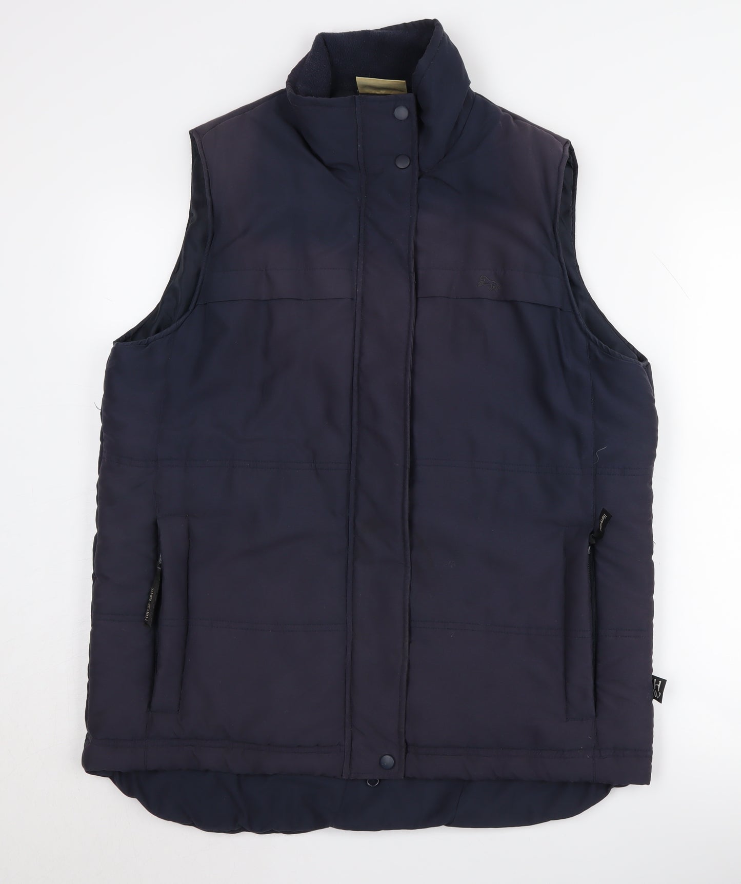 Horseware Blue Unisex Waistcoat, Size L, Snap Closure