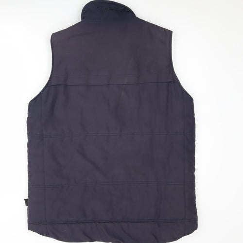 Horseware Blue Unisex Waistcoat, Size L, Snap Closure