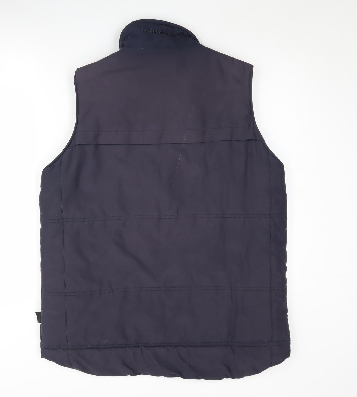 Horseware Blue Unisex Waistcoat, Size L, Snap Closure