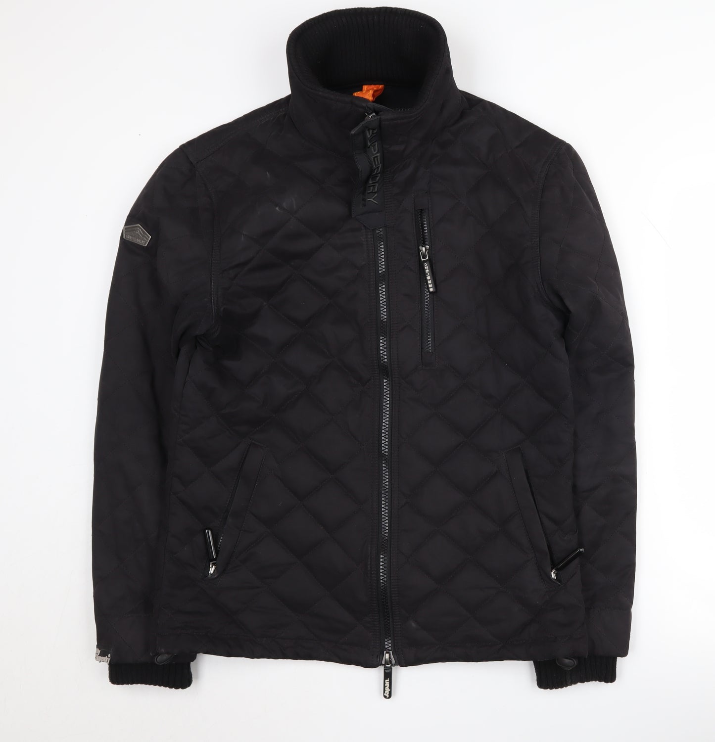 Superdry Men's Black Quilted Windbreaker Jacket L