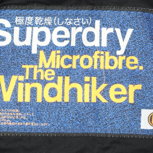 Superdry Men's Black Quilted Windbreaker Jacket L
