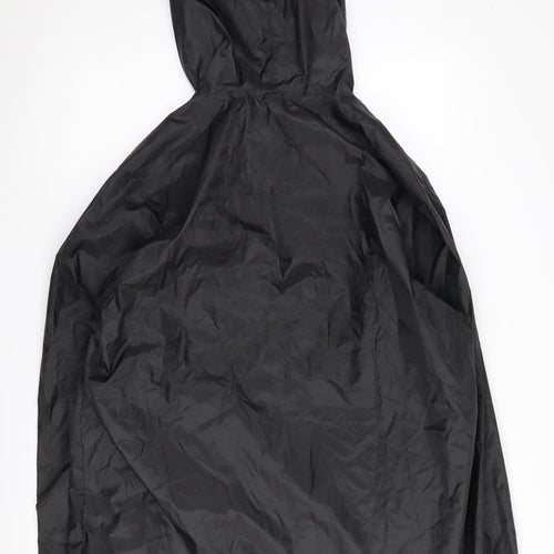 Decathlon Men's Black Hooded XL Rain Jacket