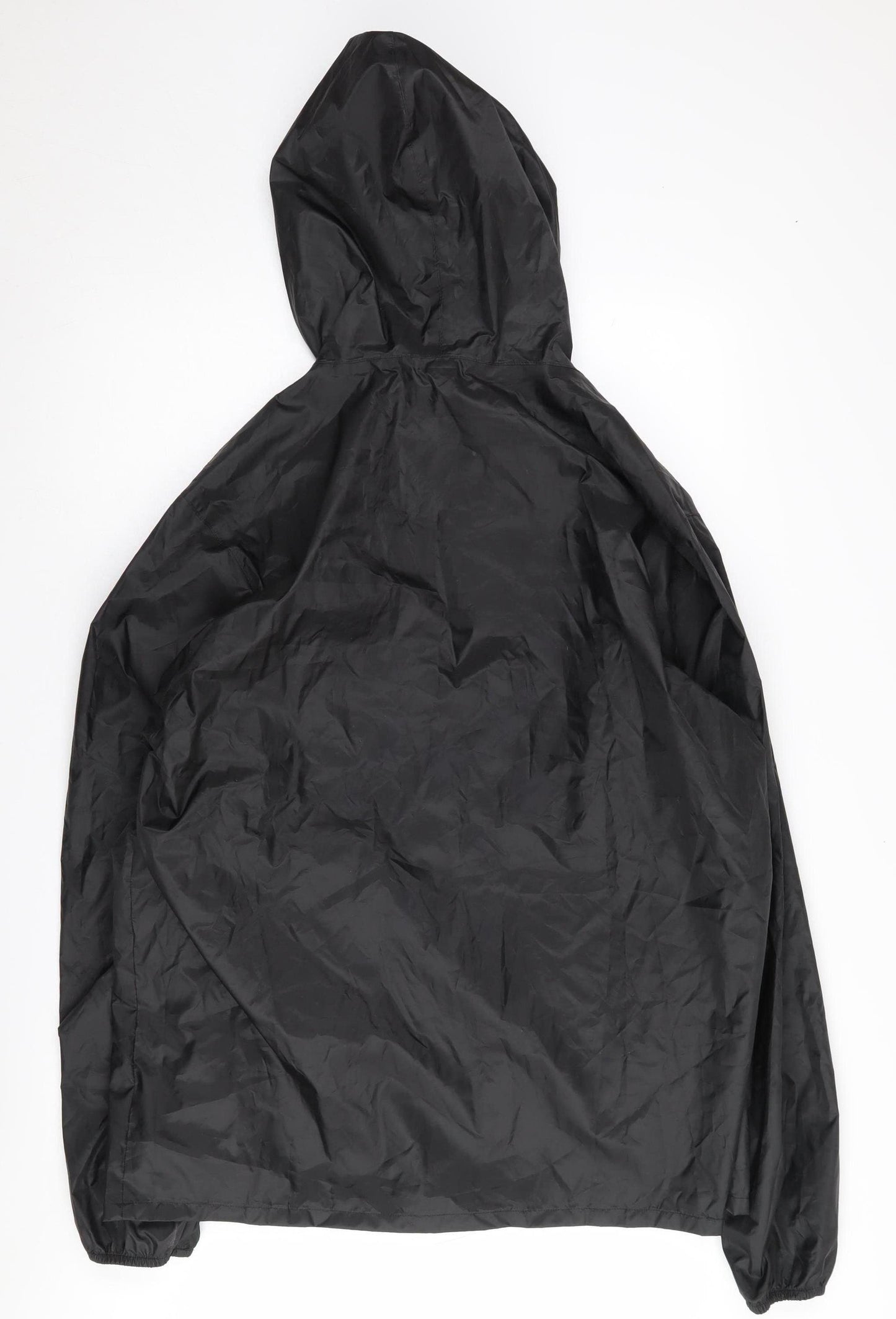 Decathlon Men's Black Hooded XL Rain Jacket
