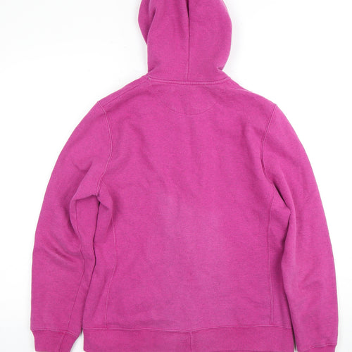 Champion Women's Pink Full Zip Hoodie Medium