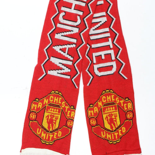 Manchester United Red Unisex Acrylic Football Scarf