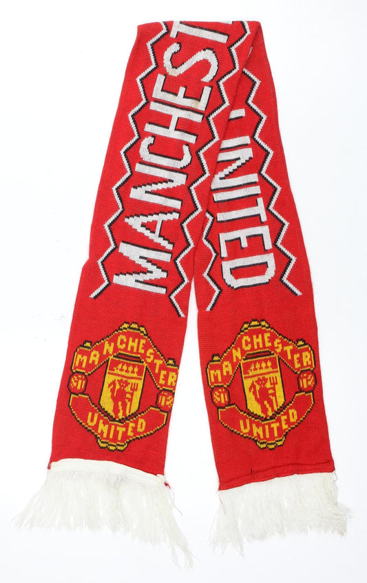 Manchester United Red Unisex Acrylic Football Scarf