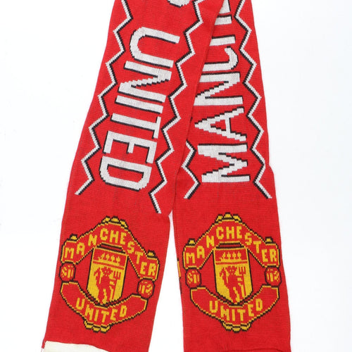 Manchester United Red Unisex Acrylic Football Scarf