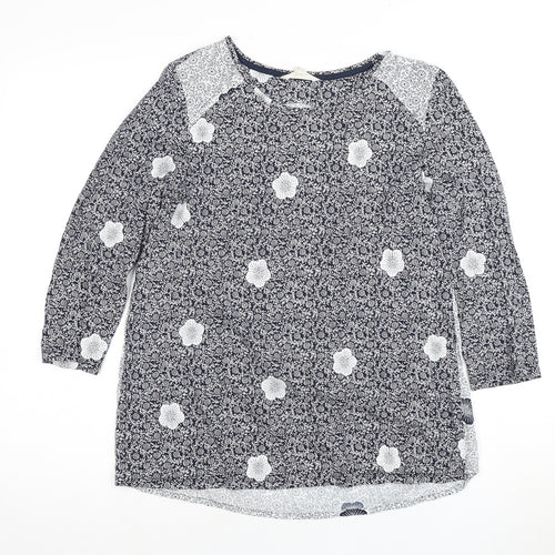 White Stuff Women's Multicolour Floral Top Size 12