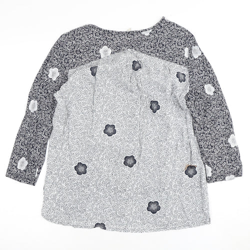 White Stuff Women's Multicolour Floral Top Size 12