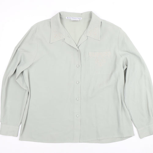 Eastex Women's Grey Long Sleeve Button-Up Shirt