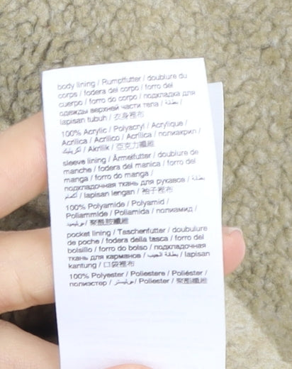 EDC Women's Green Parka Jacket with Hood - Size S