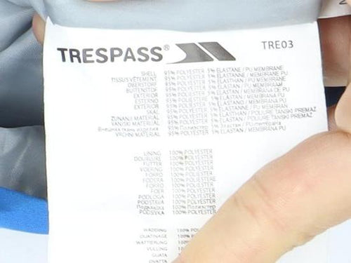 Trespass Men's Blue Waterproof Hooded Jacket 3XS