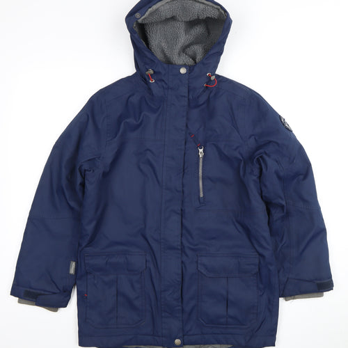 TOG24 Blue Boys' Parka Jacket 9-10 Years Insulated