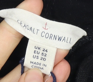 Seasalt Cornwall Women's Black Hoodie UK Size 24