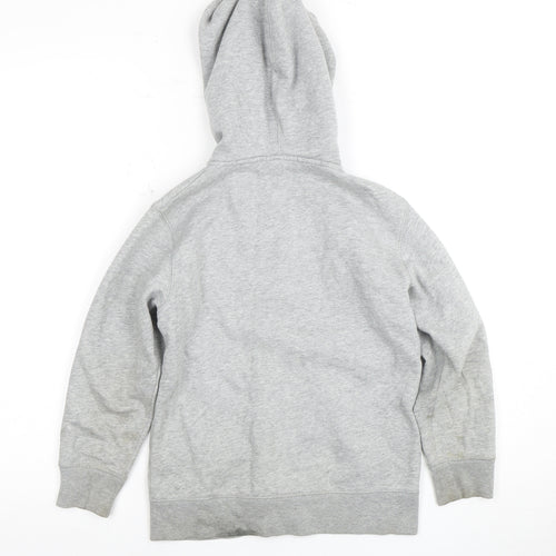 Gap Boys Grey Full Zip Hoodie 6-7 Years with Logo