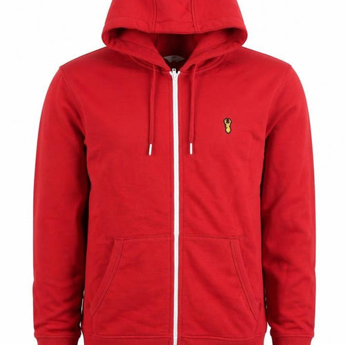 Next Men's Red Full Zip Hoodie M Hooded Knit