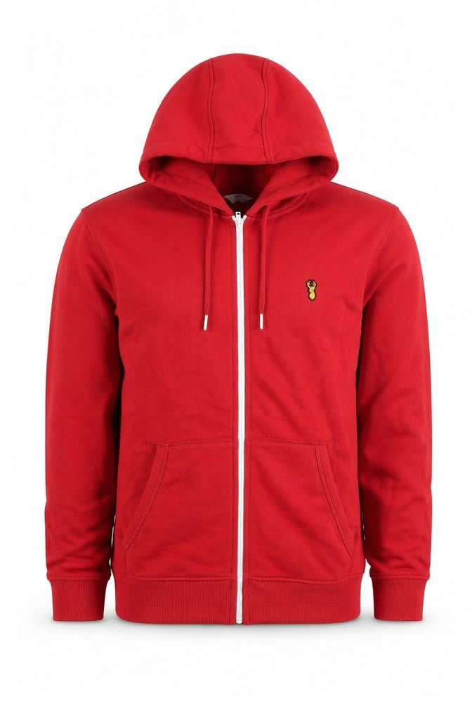 Next Men's Red Full Zip Hoodie M Hooded Knit