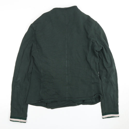 Saint + Sofia Women's Green Zip Sweatshirt, Size 12