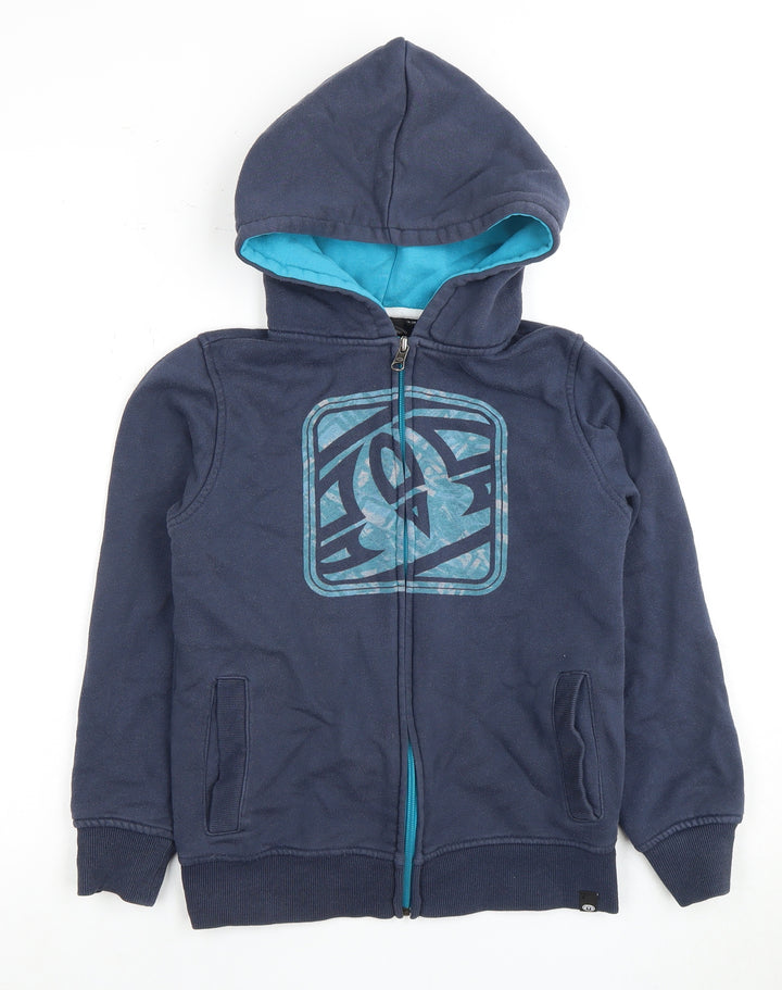 Animal Boys Blue Full Zip Hoodie, 9-10 Years, Cotton Blend