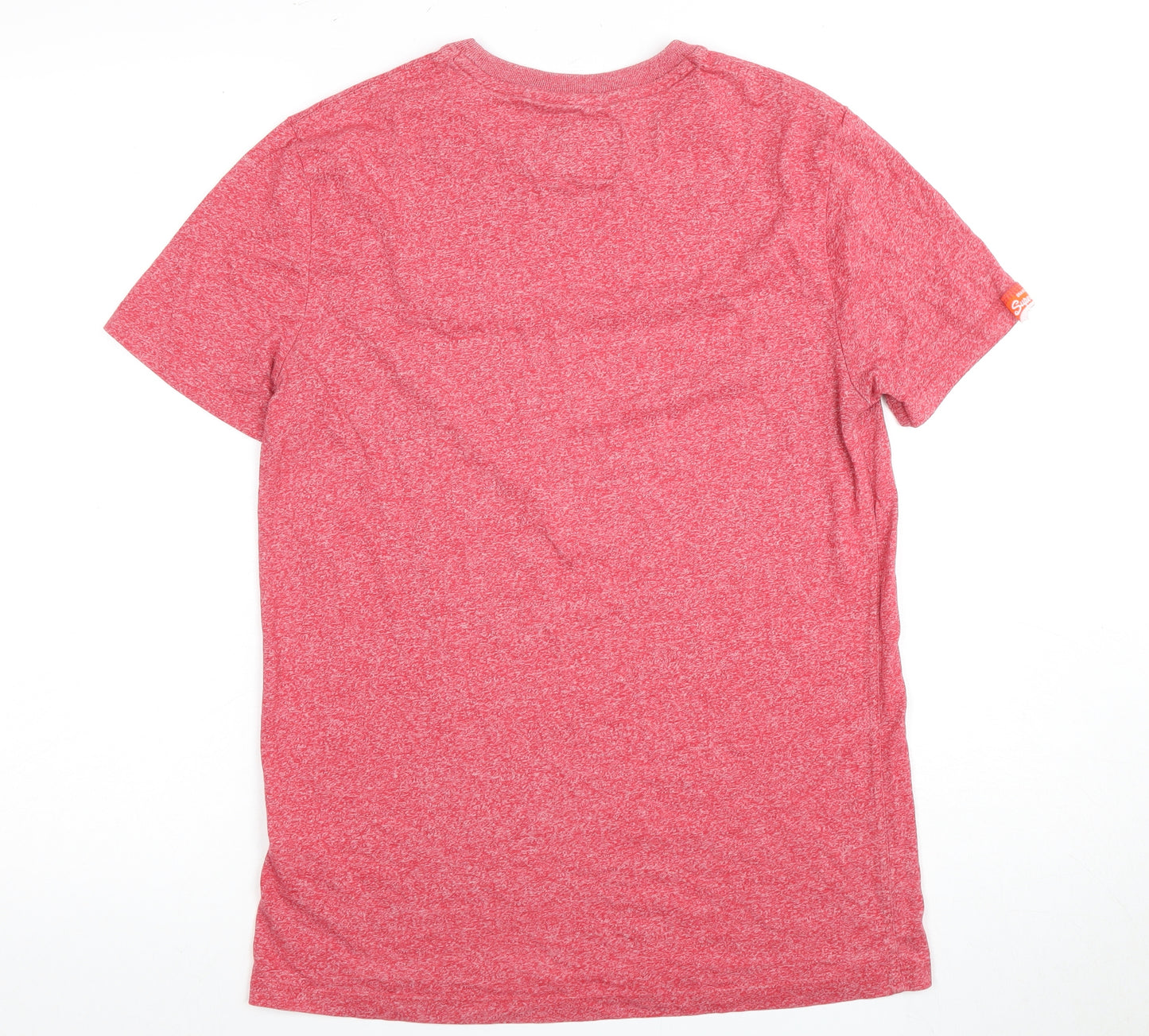 Superdry Men's Red Jersey T-Shirt M Logo Short Sleeve