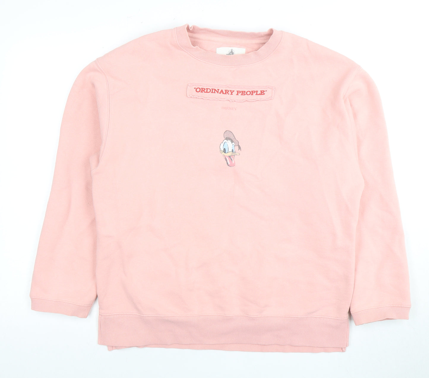 Ordinary People Women Pink Pullover Sweatshirt S Disney