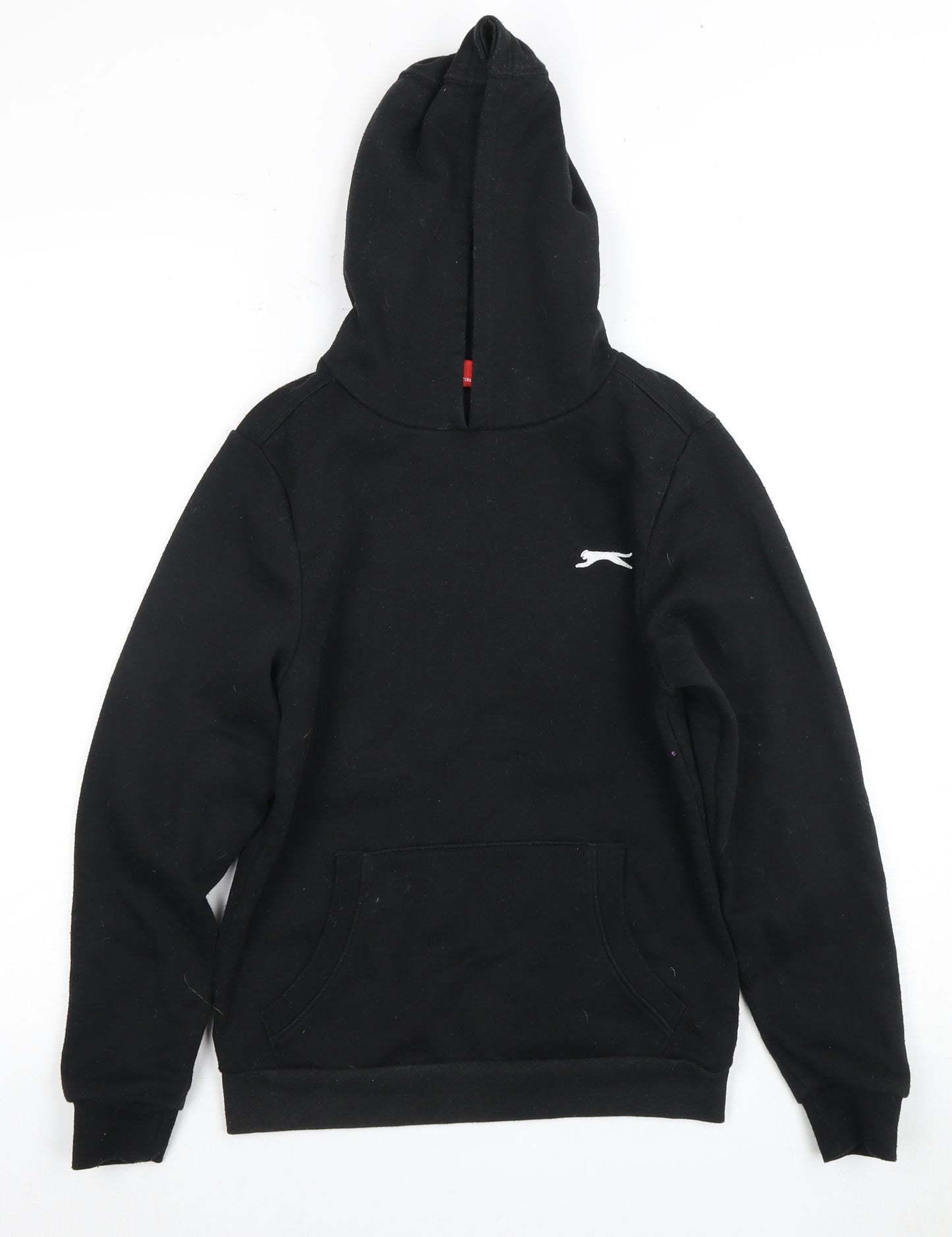Slazenger Boys Black Hoodie, Logo Accent, 13 Years