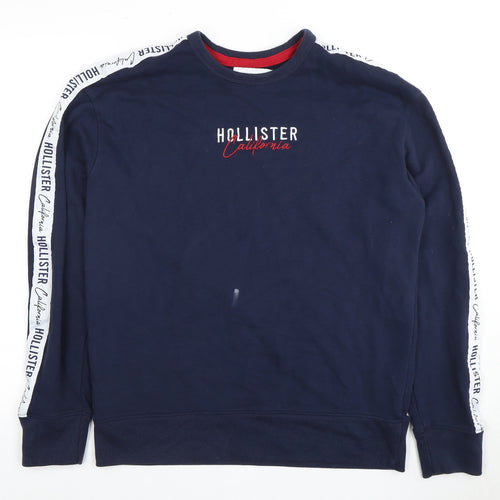 Hollister Men's Blue Medium Pullover Sweatshirt