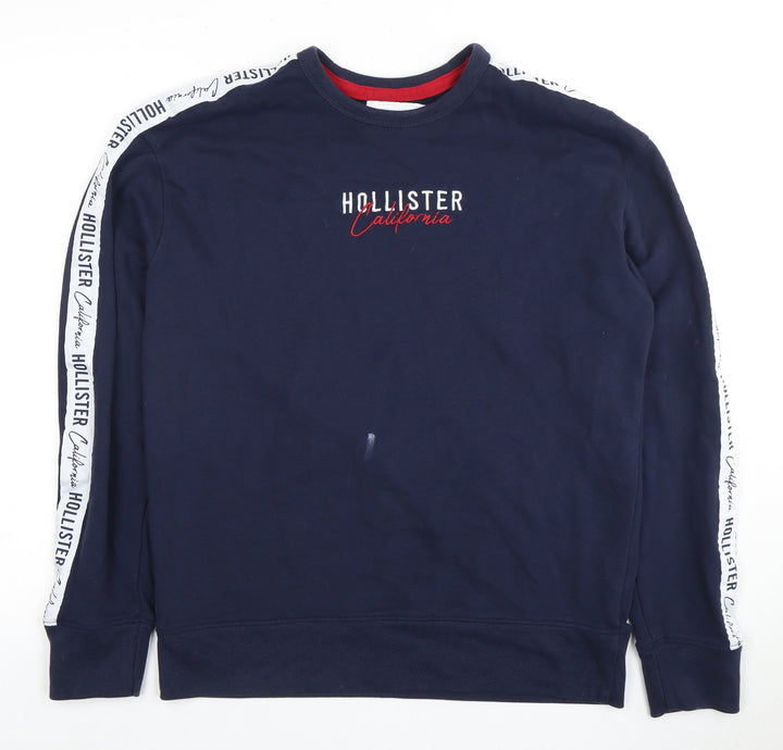 Hollister Men's Blue Medium Pullover Sweatshirt