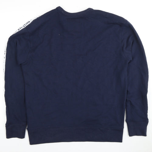 Hollister Men's Blue Medium Pullover Sweatshirt