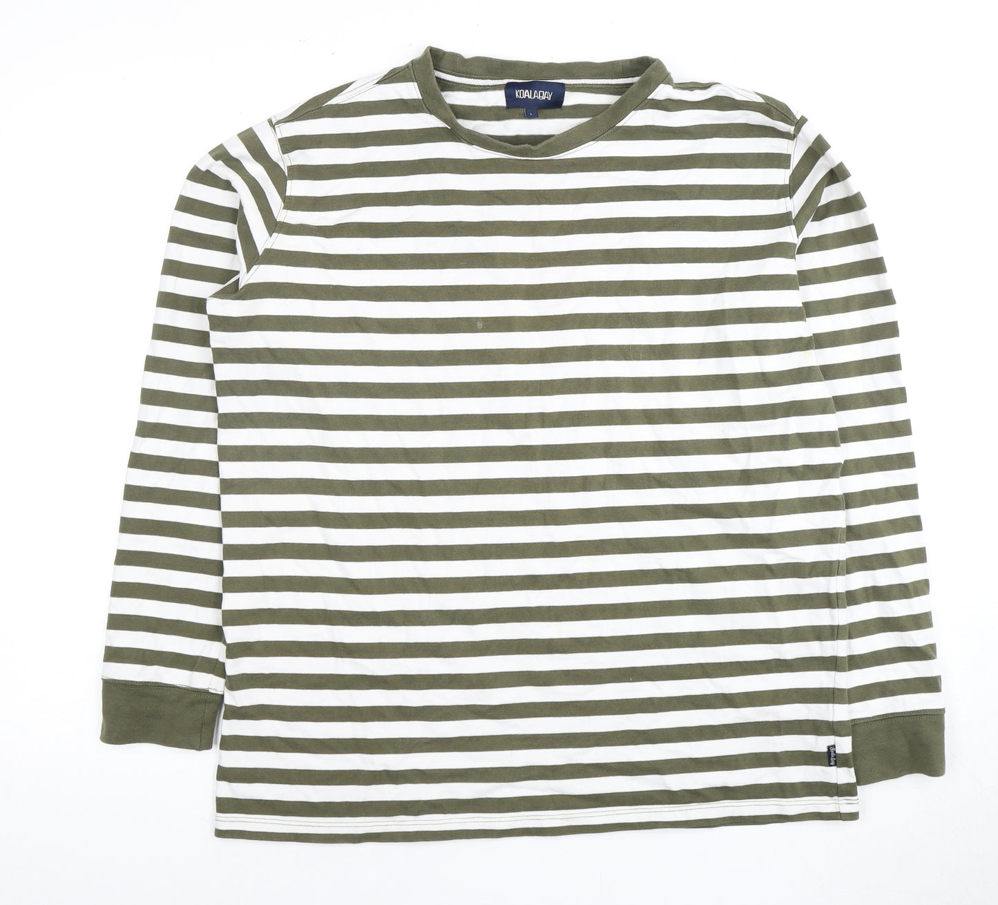 KOALA BAY Women's Green Striped Long Sleeve T-Shirt