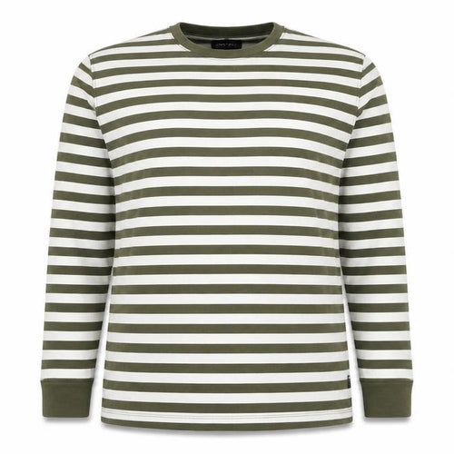 KOALA BAY Women's Green Striped Long Sleeve T-Shirt