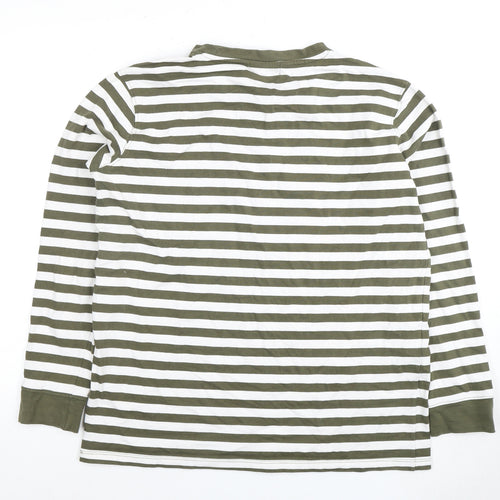 KOALA BAY Women's Green Striped Long Sleeve T-Shirt
