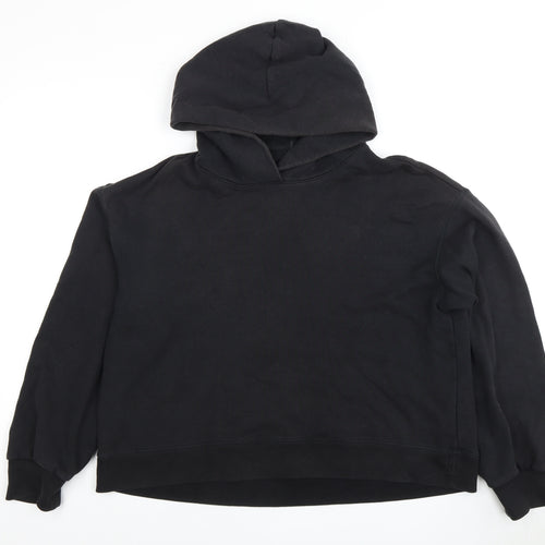 Uniqlo Black Pullover Hoodie - S, Unisex Adults