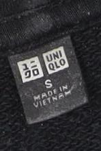 Uniqlo Black Pullover Hoodie - S, Unisex Adults
