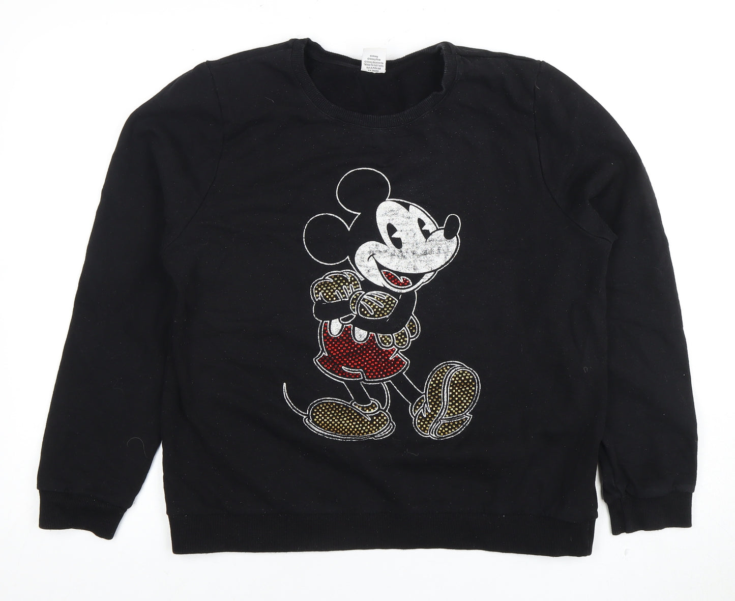 Disney Women’s Black Graphic Sweatshirt Size 16