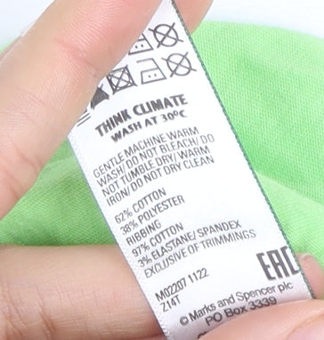 Marks and Spencer Women's Green Sweatshirt Size 16