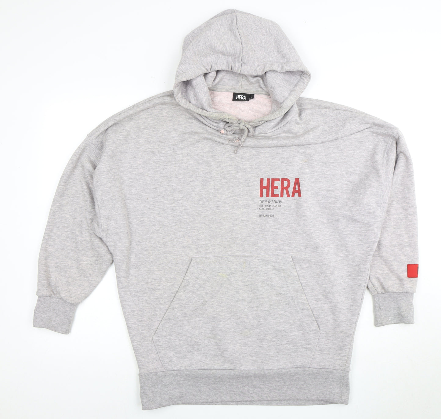 HERA Women's Grey Hoodie S - Cotton Blend Casual Style