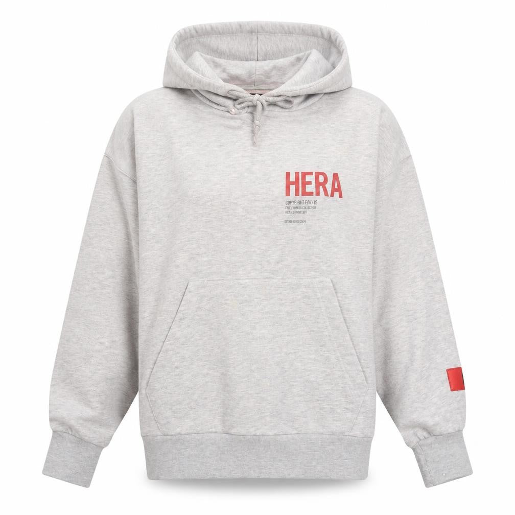 HERA Women's Grey Hoodie S - Cotton Blend Casual Style