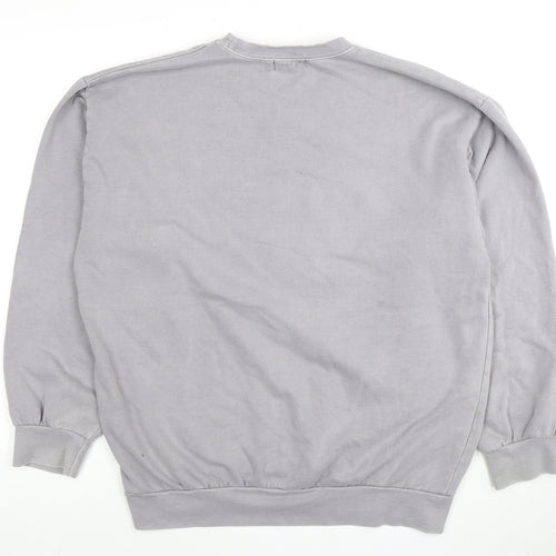 Topman Grey Men’s M Sweatshirt, Crew Neck, Logo