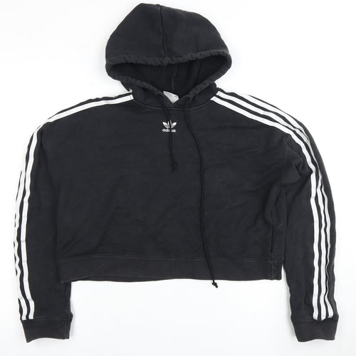 Adidas Women’s Black Hoodie, Size 8, Pullover