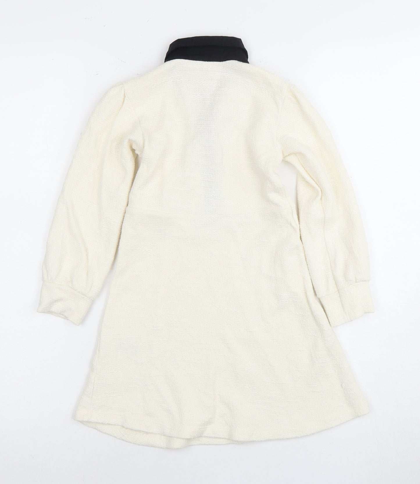 River Island Ivory Collar Shirt Dress Girls 3-4 Years